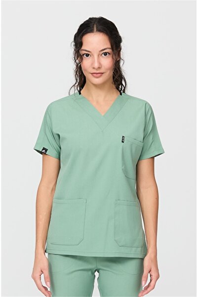 Çatı Medikal Щастлив Испанец - Бадемово зелена ликра, лекарска медицинска сес...