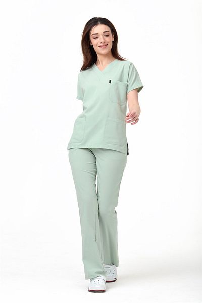 Çatı Medikal Ultralycra Spaniard - Lycra Doctor Nurse Scrubs Σετ Τζέρσεϊ, Χειρουργική Στολή (ΓΥΝΑΙΚΕΣ), Νερό