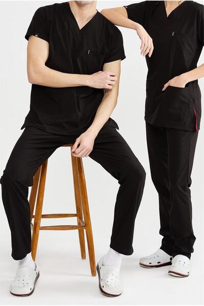Çatı Medikal Ultralycra Basic - Lycra Doctor Nurse Scrubs Single Bottom Surgi...