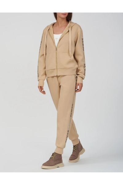 Guess Studs Logo Kadın Scuba Sweatshirt  W4YQ22KBYE2-24k