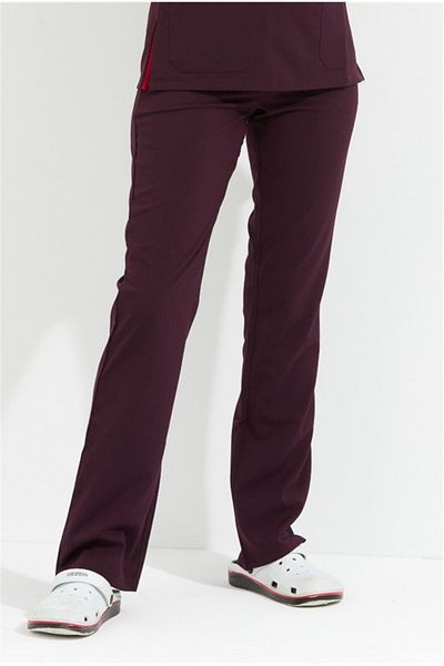 Çatı Medikal Happiness Spaniard - Tricou chirurgical cu fundul unic din Lycra Doctor Nurse Scrubs (FEMEI), Prune