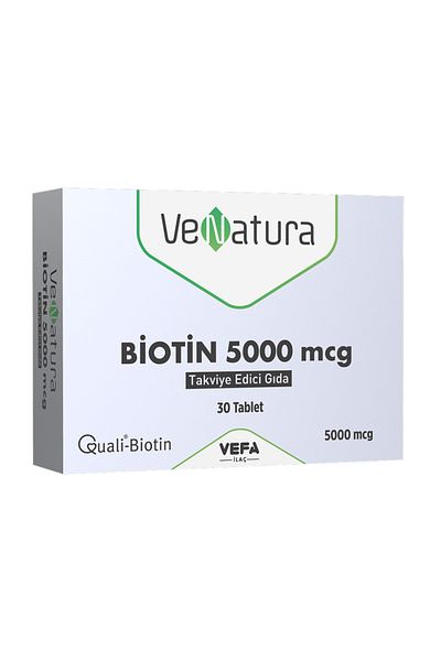 VeNatura 5000 Mcg Biotin Tablet - Pack of 30 Tablets