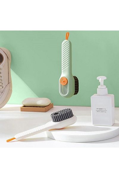 tafce Practical Handheld Cleaning Brush with Multi-Purpose Detergent Tank Shoes Boots Cleaning Washing Brush