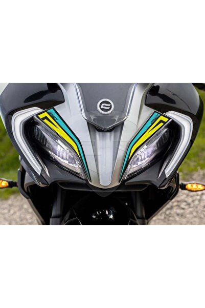 Redline Grafik Cf moto 250 SR Far Kaşı Siyah-Mavi-Sarı
