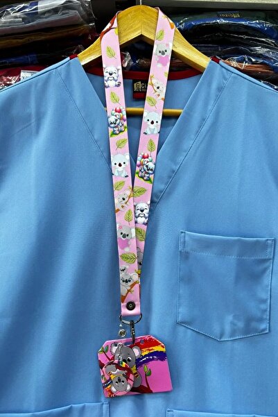 ScrubsBalçova مجموعة حبل الرقبة كوالا الوردي