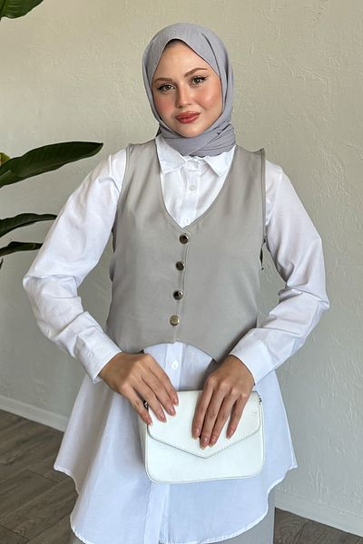 InStyle Set vestă triplă gri