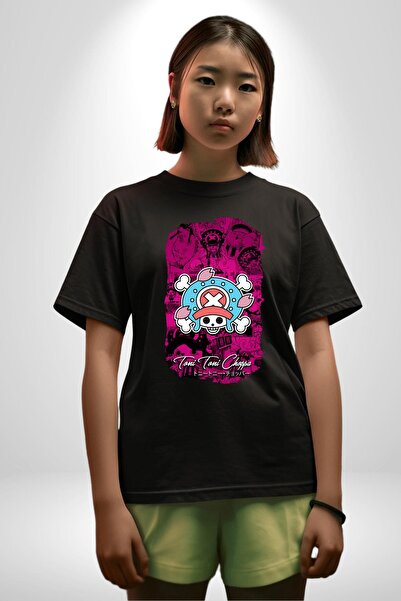 Angemiel Toni Toni Chopper One Piece Anime Βαμβακερό λαιμόκοψη για γυναίκες Άντρες Υπερμεγέθη Boyfriend Ψηφιακή εκτύπωση