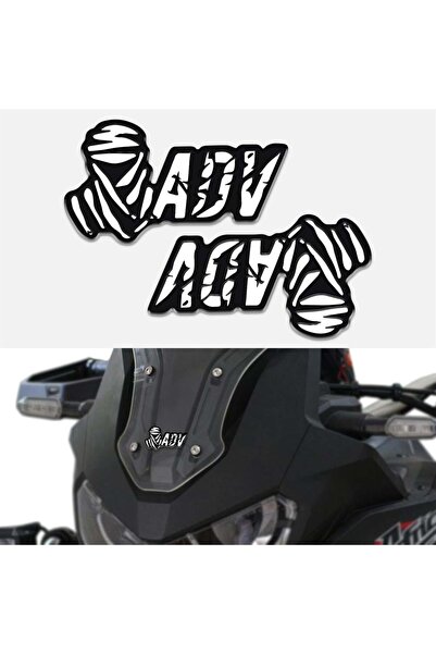 Redline Grafik Off Road Motorsiklet Adventure 3D Sticker 2 Adet