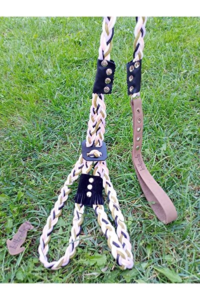 balkonda Köpek Göğüs Tasması Gezdirme Kayışı Küçük Irk Göğüs Ölçüsü:30-60cm Kayış:100cm Dog Harness Tb4-3