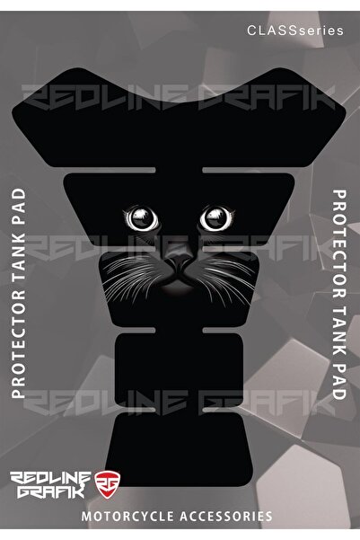 Redline Grafik Kedi Surat Tank Pad