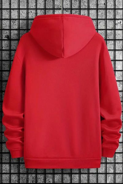 uyguntarz Schwarzes bedrucktes Baumwoll-Oversize-Sweatshirt