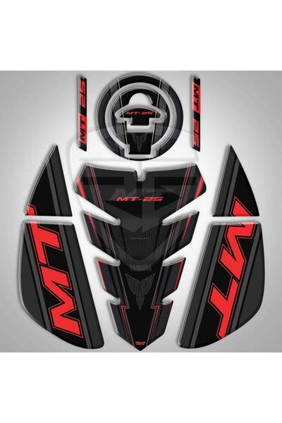 Redline Grafik Redlinegrafik MT 25 Uyumlu 2020-2021 3'LÜ SET TANK PAD DEPO PA...