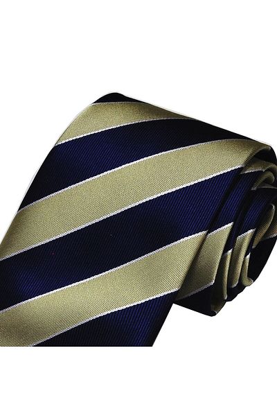 Eyida Striped microfiber Jacquard Woven Tie - Handmade BOU007