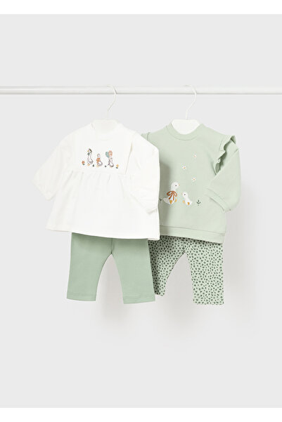 MAYORAL Yenidoğan Kız Taytlı 4'Lü Takım