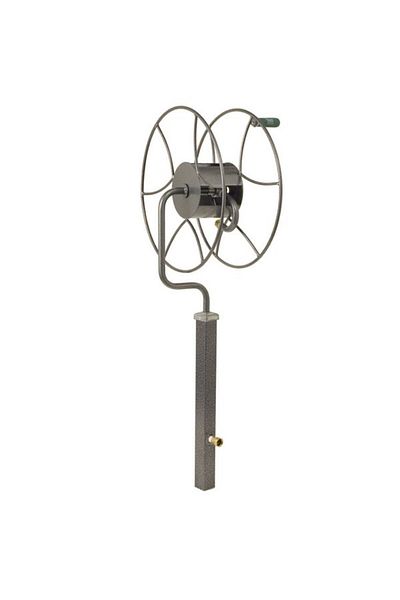 Yard Butler Rust Resistance Steel Free-Standing Swivel Hose Reel
