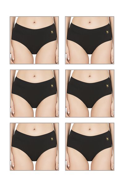 ÖZKAN underwear Özkan 23922 Pachet de 6 chiloți de damă din bumbac modal flexibili, moale, cu talie înaltă