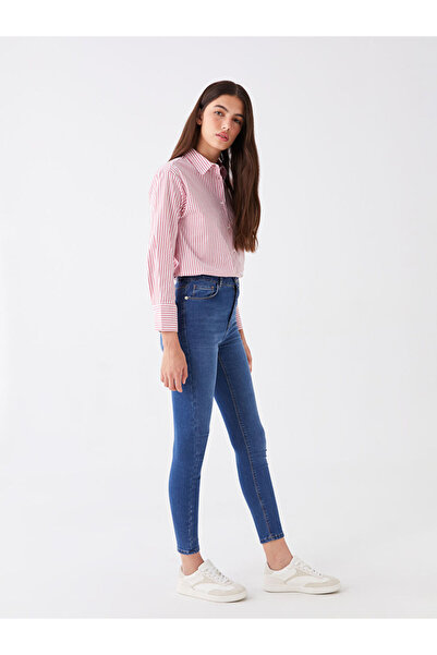 LC Waikiki Indigo High Waist Jupiter Super Skinny Fit Women's Jean Pants