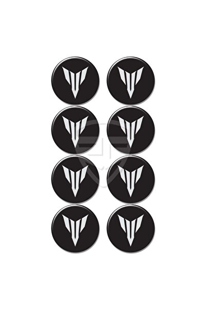 Redline Grafik Redlinegrafik MT Uyumlu Logo 8'li Koruma Takozu 3D Sticker Eti...