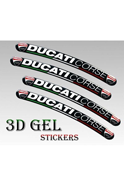 Redline Grafik Ducatı Özel 3D Jant Şerit 16 adet