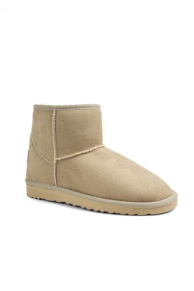 Pierre Cardin PC-52127 Μπεζ γυναικείες μπότες καθημερινά παπούτσια με εσωτερικό φλις ανθεκτικό στο κρύο