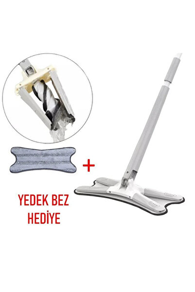 Profit Home X Mop Yer ve Duvar Silme Mop Kendinden Sıkmalı + Yedek Bez Hediyeli