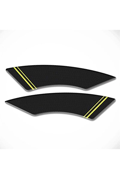 Redline Grafik Pcx 125 2021 Karbon Neon Sarı Motosiklet bacak Koruyucu sticke...