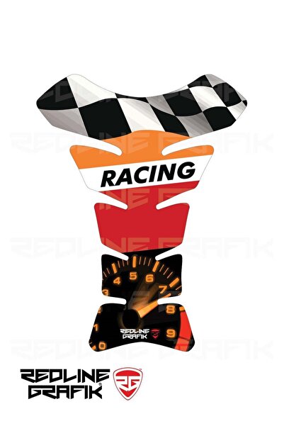 Redline Grafik Cbr Repsol 125/250 Tank Pad+yan Pad+depo Kapak Pad Set