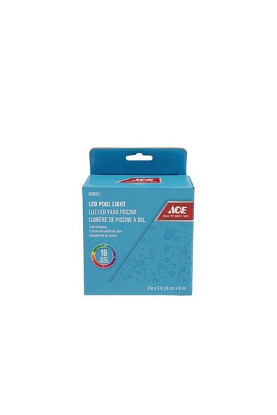 ACE LED Color Changing Pool Light 3 x 3inch 8998251