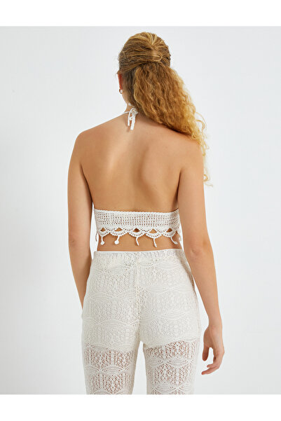 Koton Horgolt Bustier Halter Neck