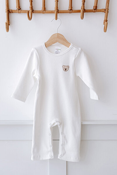 Lilabio 100% Cotton Long Sleeve Baby Jumpsuit with Snaps at the Bottom