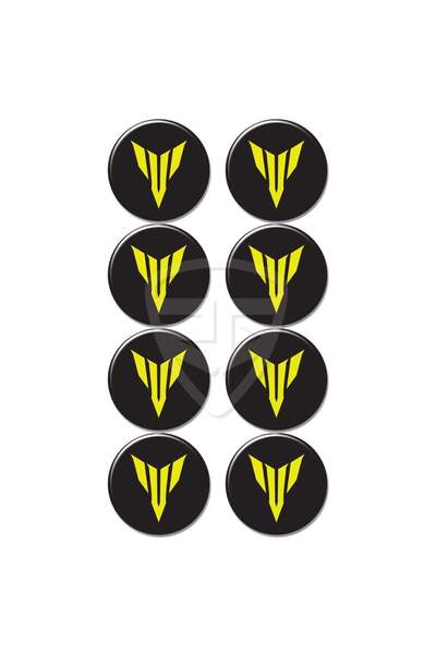 Redline Grafik Redlinegrafik MT Uyumlu Logo 8'li Koruma Takozu 3D Sticker Eti...
