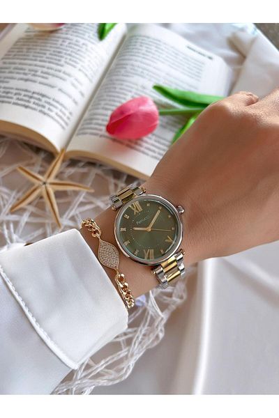 Ferrucci 30 Mt Water Resistant Ion Coated Women's Wristwatch and Bracelet - Sy.13933.5
