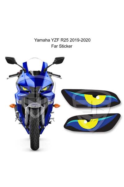 Redline Grafik Redlinegrafik YZF R25 Uyumlu 2019-2020 Kızgın Göz Sarı Yeşil M...