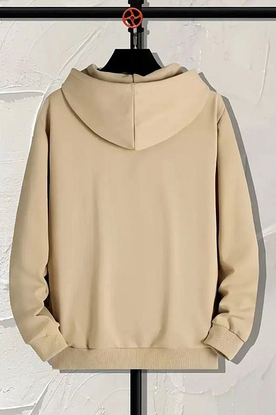 uyguntarz Μαύρο εμπριμέ βαμβακερό φούτερ oversize