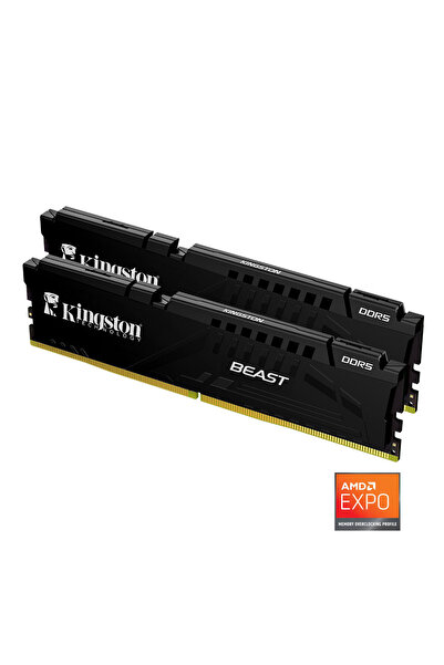 Kingston Kıngston Beast Expo KF560C30BBEK2-32TR 32GB(2X16) DDR5 6000MHz CL30 Masaustu Performans Ram