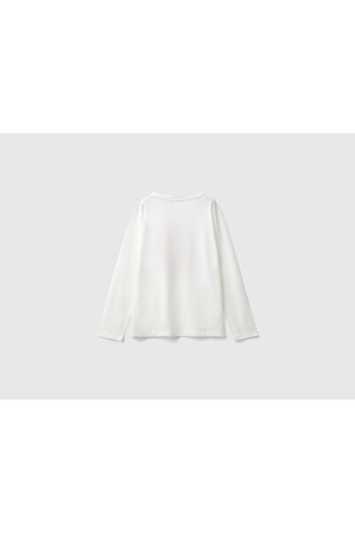 Benetton Μακρυμάνικο μπλουζάκι για κορίτσι