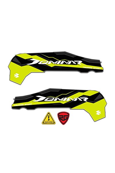 Redline Grafik BAJAJ Dominar D250 -400 AKSESUAR YAN 3D KABARTMALI SARI DAMLA ...