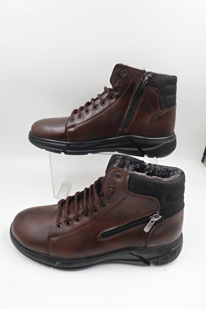 nazenintasarımlar ERKEK KIŞLIK İÇİ KÜRKLÜ FERMUARLI SOĞUĞA DAYANIKLI GÜNLÜK  BOT