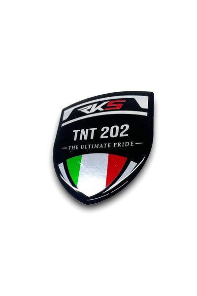 Redline Grafik Rks Tnt202 3D Gümüş Arma Sticker Redlinegrafik