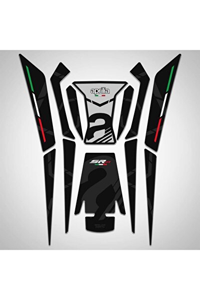 Redline Grafik Aprilia Sr Gt 200 125 Gri Tank Pad Sticker
