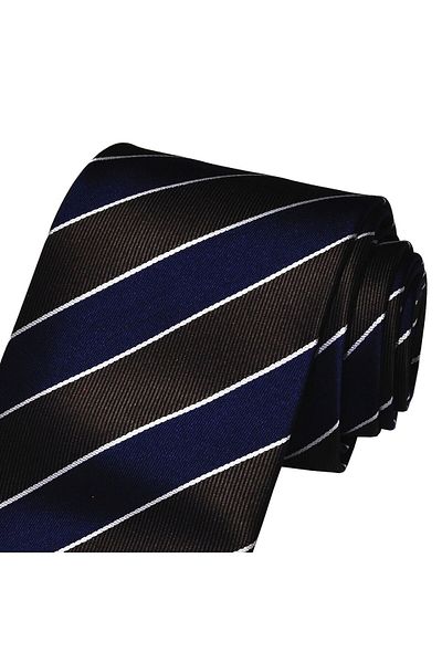 Eyida Striped microfiber Jacquard Woven Tie - Handmade BOU007