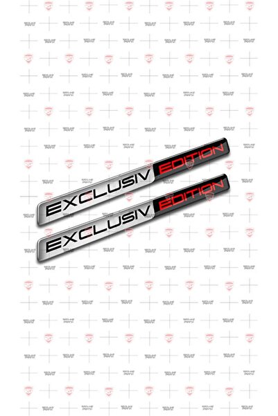 Redline Grafik Exclusiv Edition 3D Gümüş Sticker