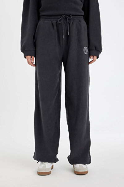 DeFacto Φούτερ φλις με στάμπα με κορδόνια με ελαστική τσέπη στα πόδια