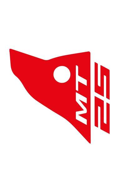 Redline Grafik MT-25 Reflektif Kırmızı Ön Cam Sticker