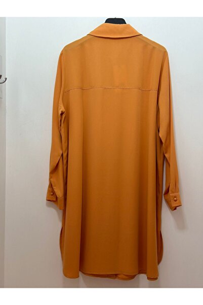 FUAT GÜRSEN Fuat Gürşen 1335 - Bead Embroidered Leaf Orange Tunic