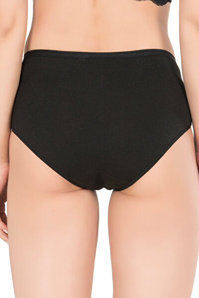 ÖZKAN underwear Özkan 23922 6'lı Paket Kadın Pamuklu Modal Esnek Yumuşak Yüksek Bel Bato Külot