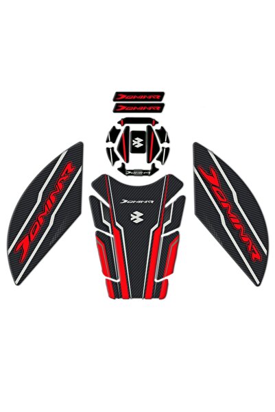 Redline Grafik Redlinegrafik Bajaj Dominar 250 2020 - 2023 Uyumlu Kırmızı Kar...