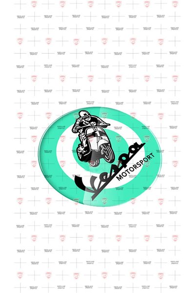 Redline Grafik Piaggio Vespa Sprint GTS GTV LX PX GS 3D motosiklet sticker