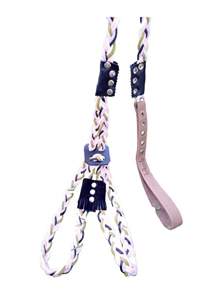 balkonda Köpek Göğüs Tasması Gezdirme Kayışı Küçük Irk Göğüs Ölçüsü:30-60cm Kayış:100cm Dog Harness Tb4-3