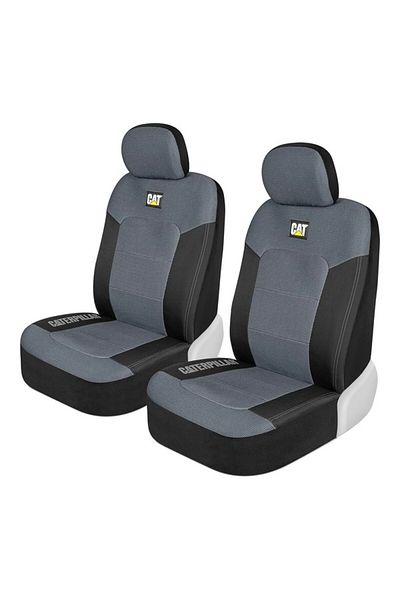 Cat Universal Fit Hexagon Design Mesh Flex Car Front Seat Cover